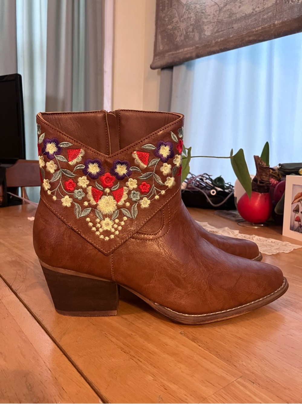 J Adam’s brand “Corral” brown boots